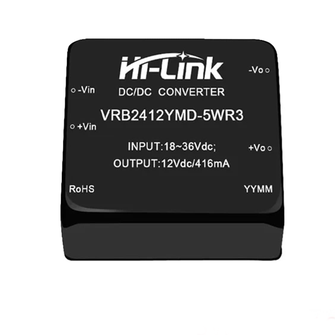 Intersoc Power Module xx697-VRB2412YMD-5WR3 DC/DC Power Module 12V 416mA 5W — B…